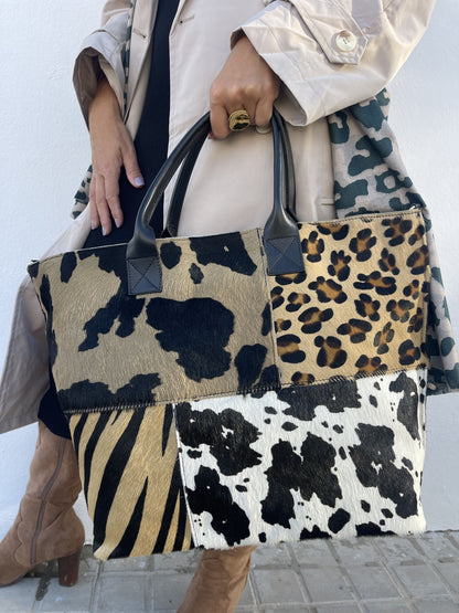 BOLSO PIEL ANIMAL PRINT