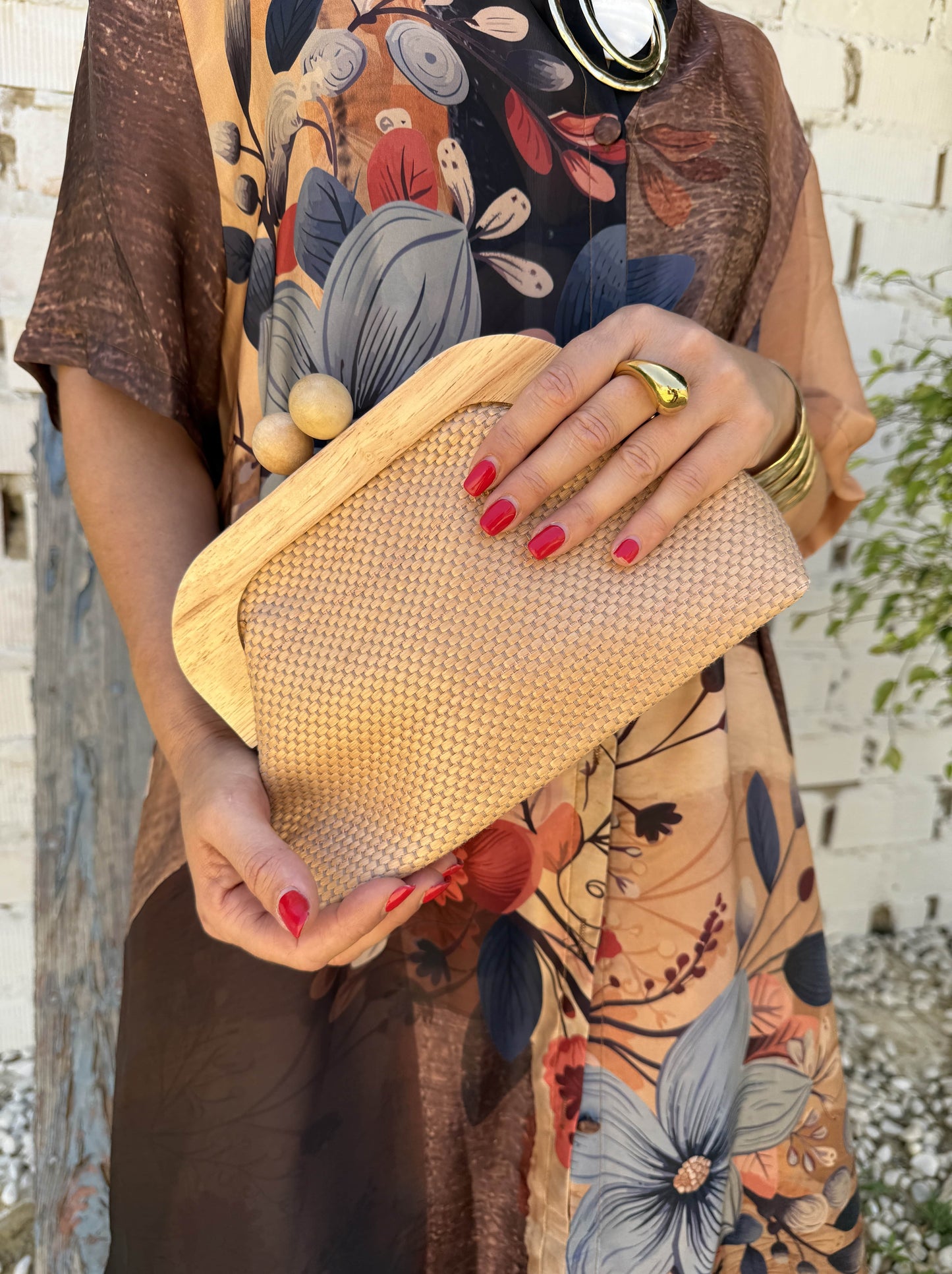MULTICOLOR RAFFIA BAG