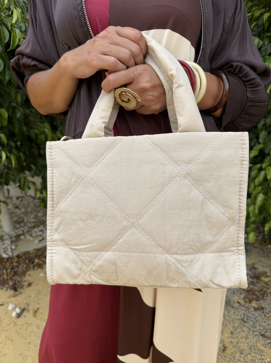 BOLSO ACOLCHADO CUADROS