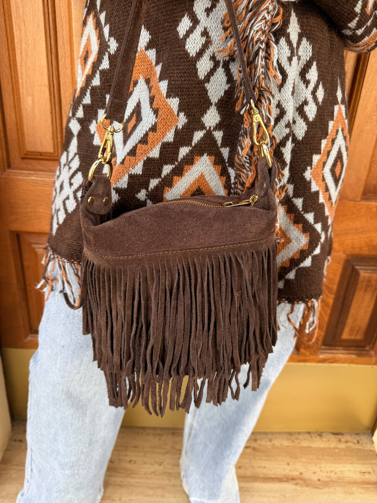 BOLSO BOMBONERA FLECOS