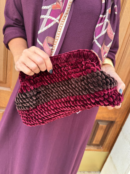 BOLSO CHENILLA RAYA