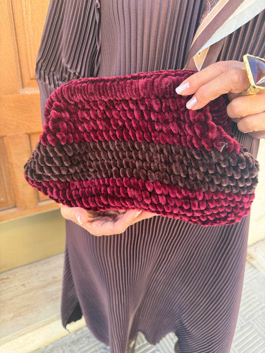 BOLSO CHENILLA RAYA
