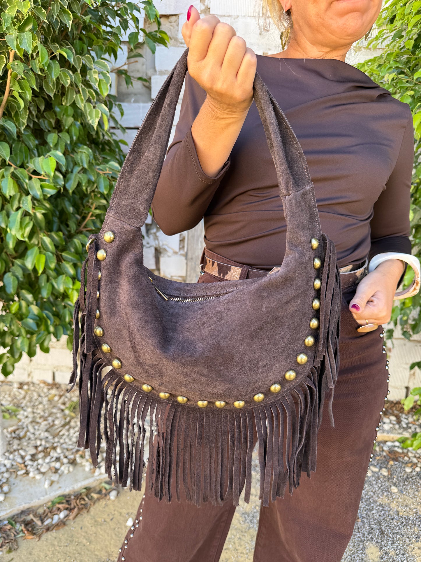 BOLSO MEDIA LUNA FLECOS