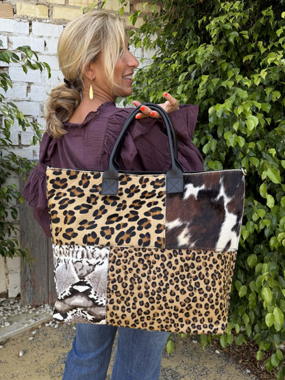 BOLSO PIEL ANIMAL PRINT