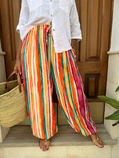 PANTALÓN BOMBACHO RAYAS