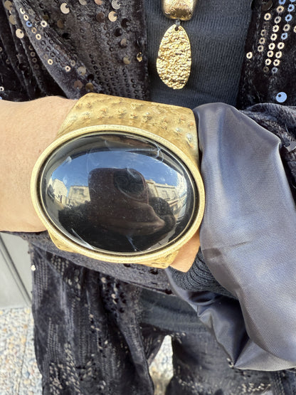 BRAZALETE DORADO PIEDRA