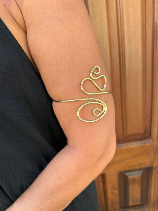 BRAZALETE ESPIRAL DORADO