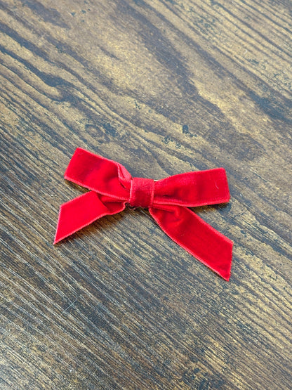 BROCHE LAZO TERCIOPELO