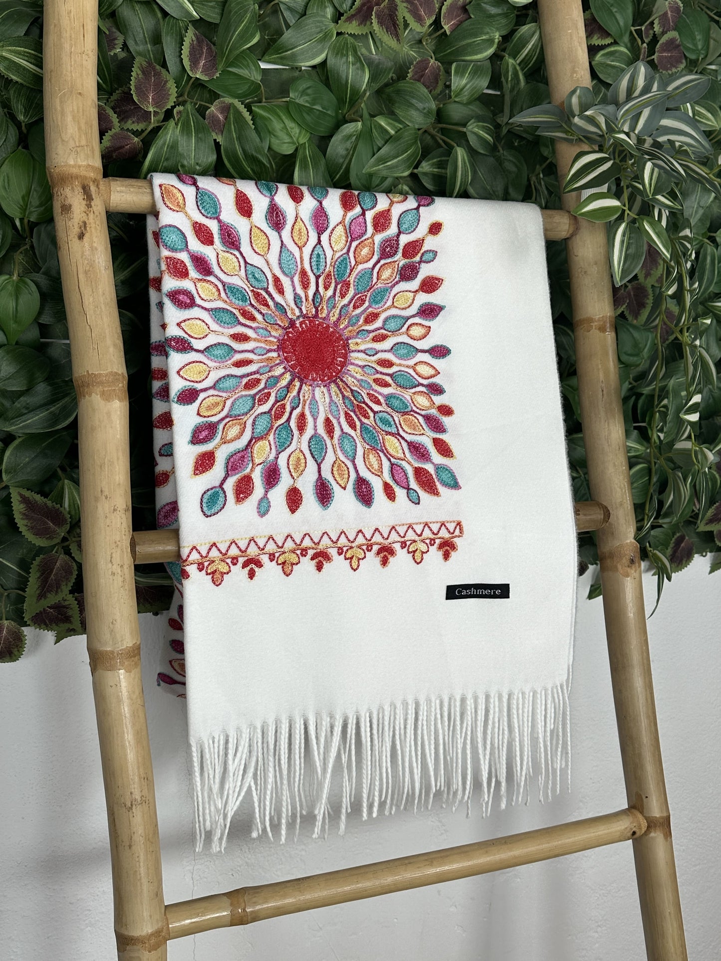 BUFANDA CASHMERE FLOR