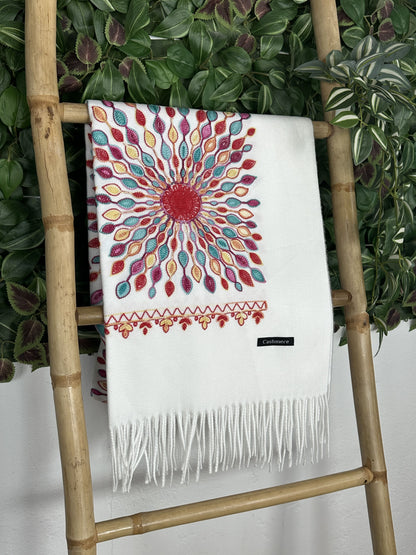 BUFANDA CASHMERE FLOR