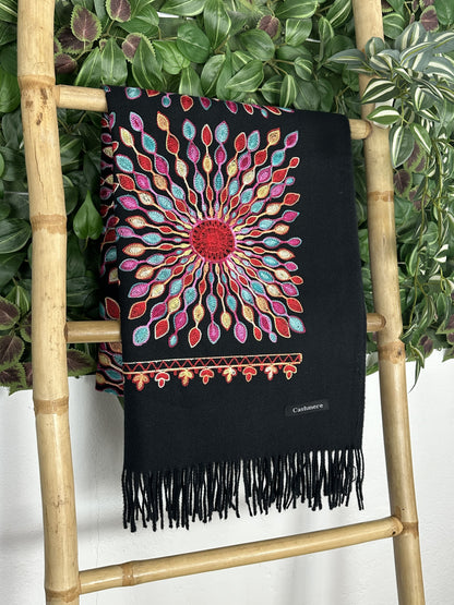 BUFANDA CASHMERE FLOR