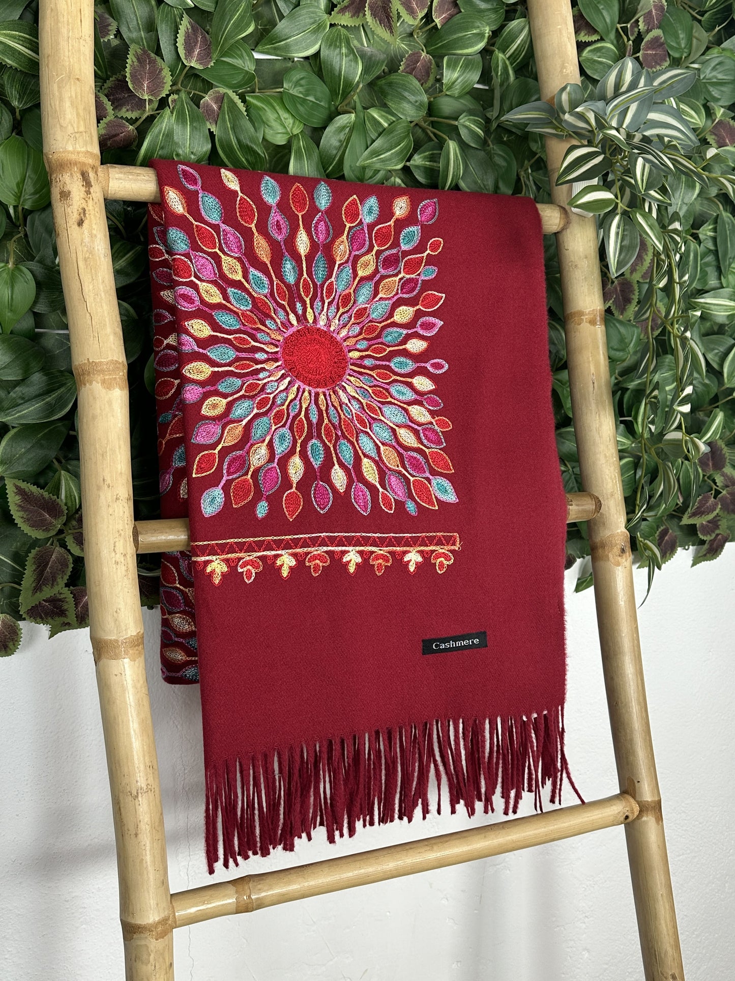 BUFANDA CASHMERE FLOR