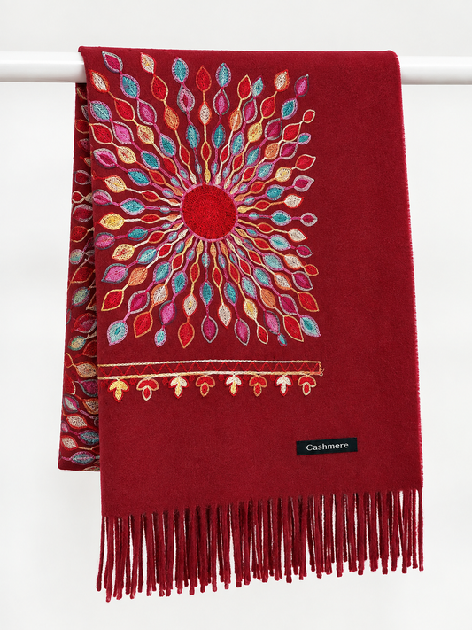 BUFANDA CASHMERE FLOR