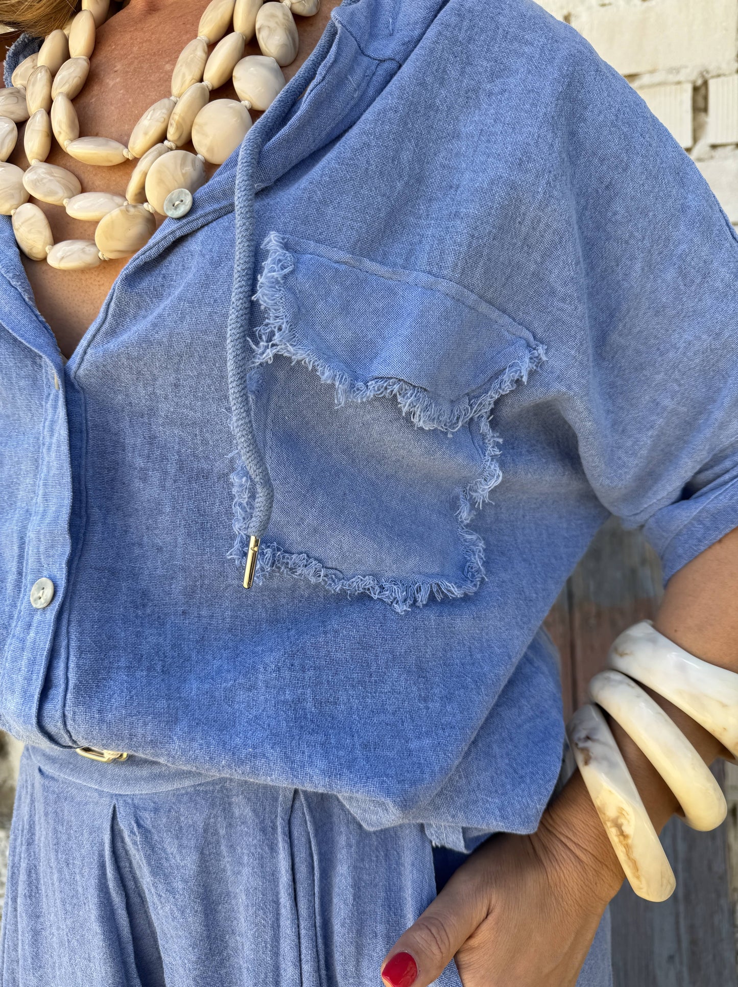 CAMISA ALGODÓN CAPUCHA