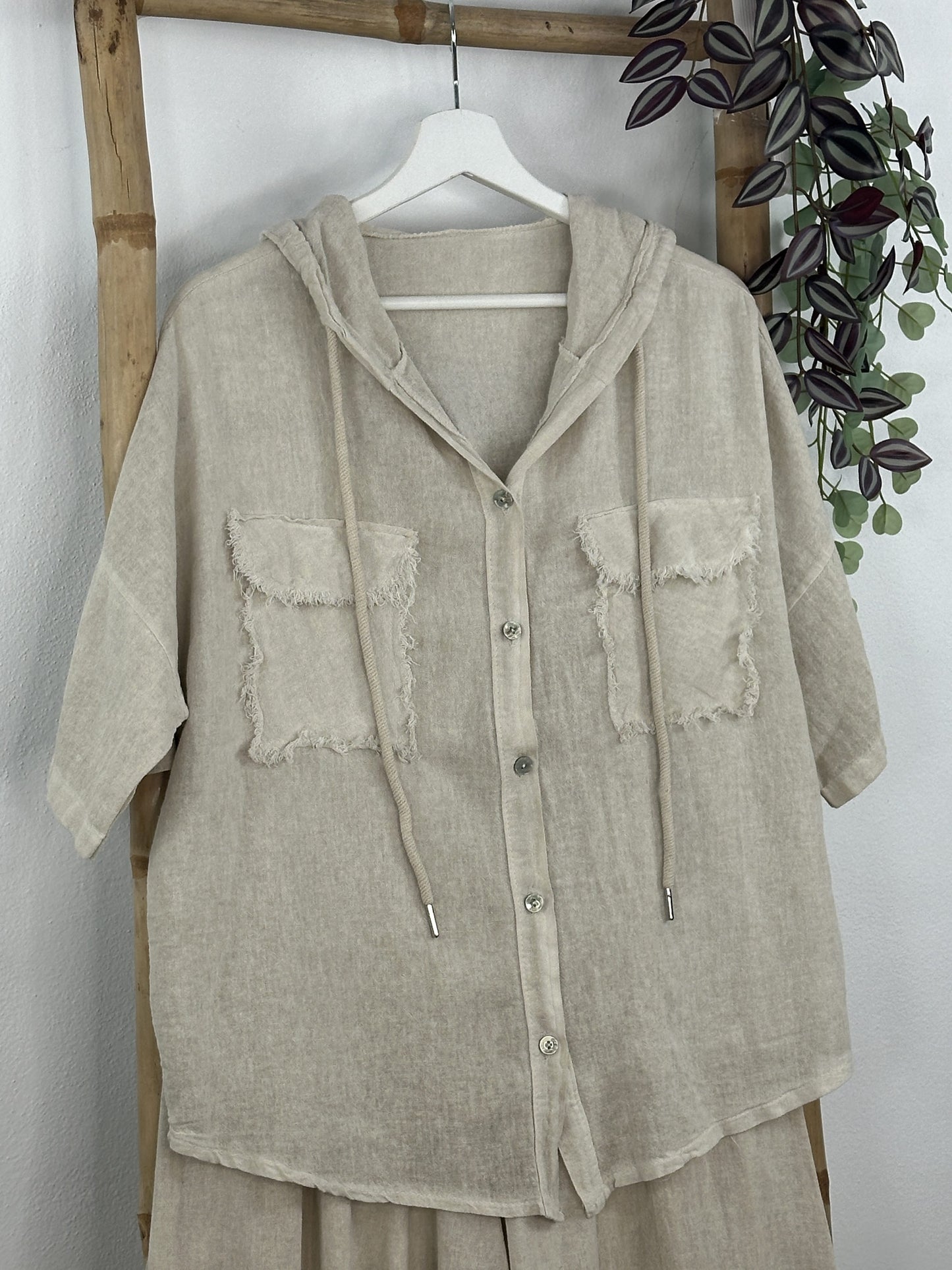 CAMISA ALGODÓN CAPUCHA