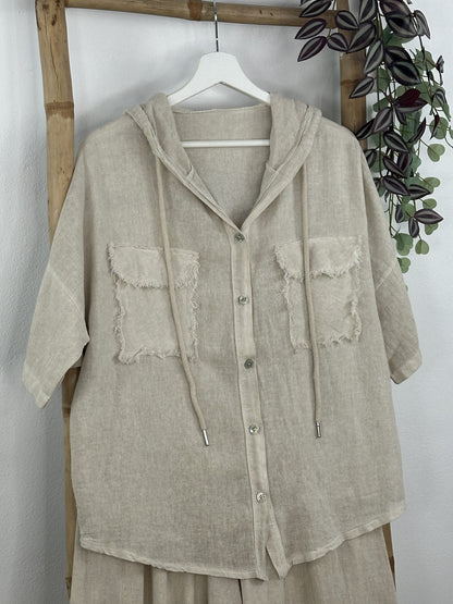 CAMISA ALGODÓN CAPUCHA