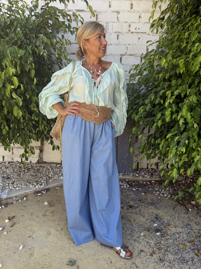 PANTALÓN VAQUERO GOMA ELÁSTICA