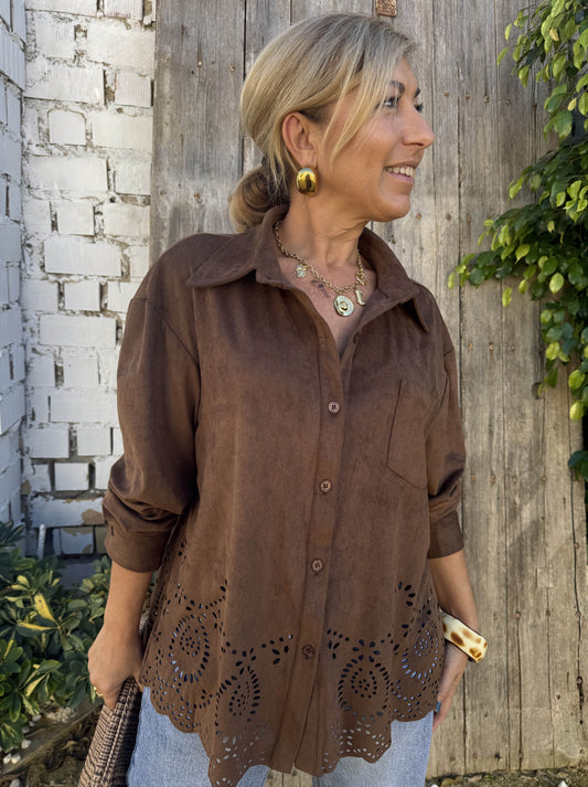 CAMISA ANTELINA PERFORADA