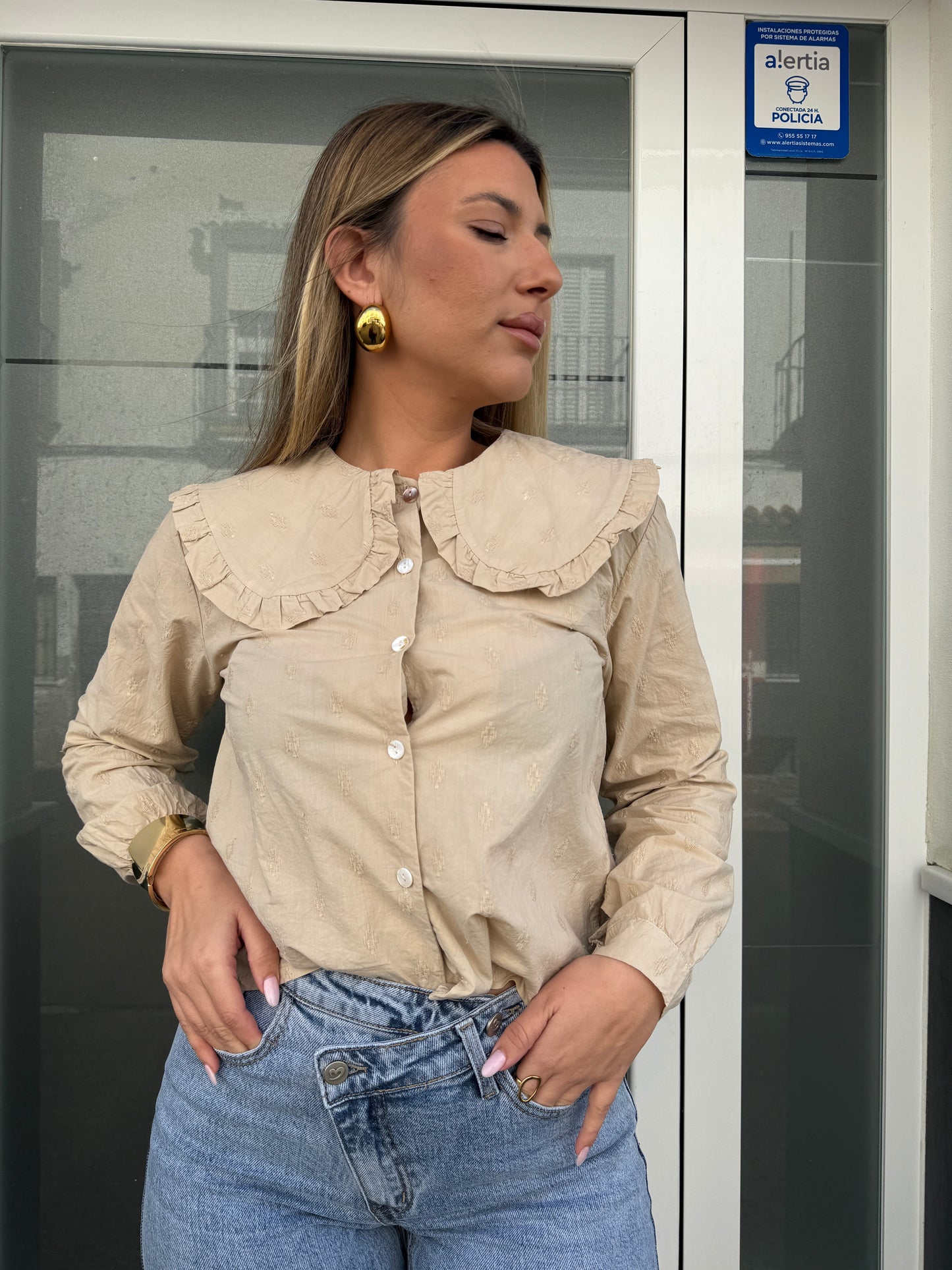 CAMISA BORDADA BABERO