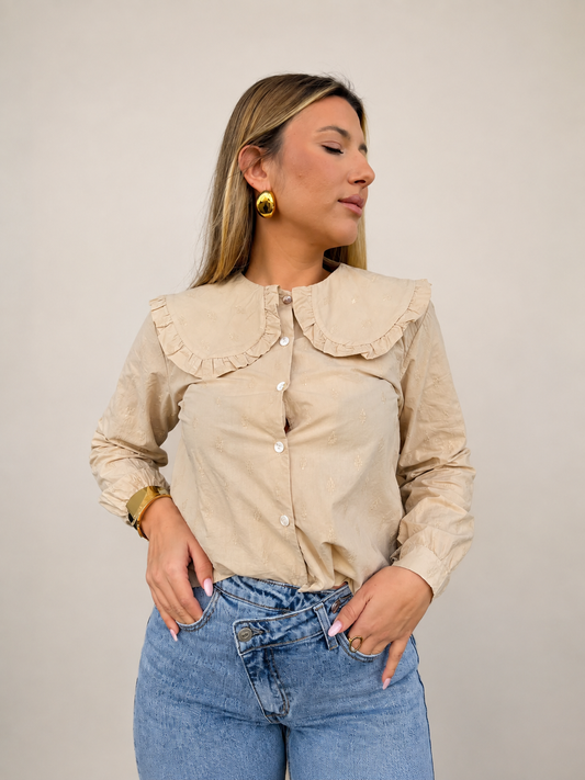 CAMISA BORDADA BABERO