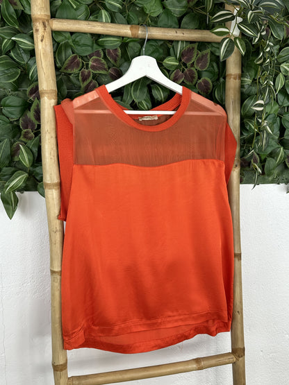 CAMISETA SATINADA TRANSPARENTE