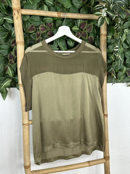 CAMISETA SATINADA TRANSPARENTE