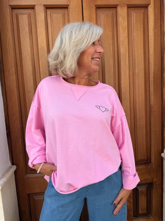 CAMISETA COSTURA YERBABUENA "ME SUPER ENCANTA"