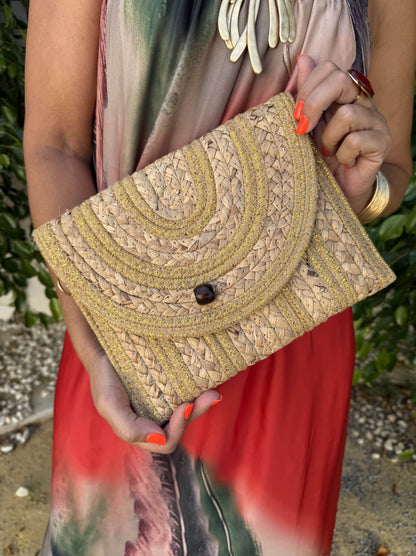 CARTERA DE MANO NATURAL