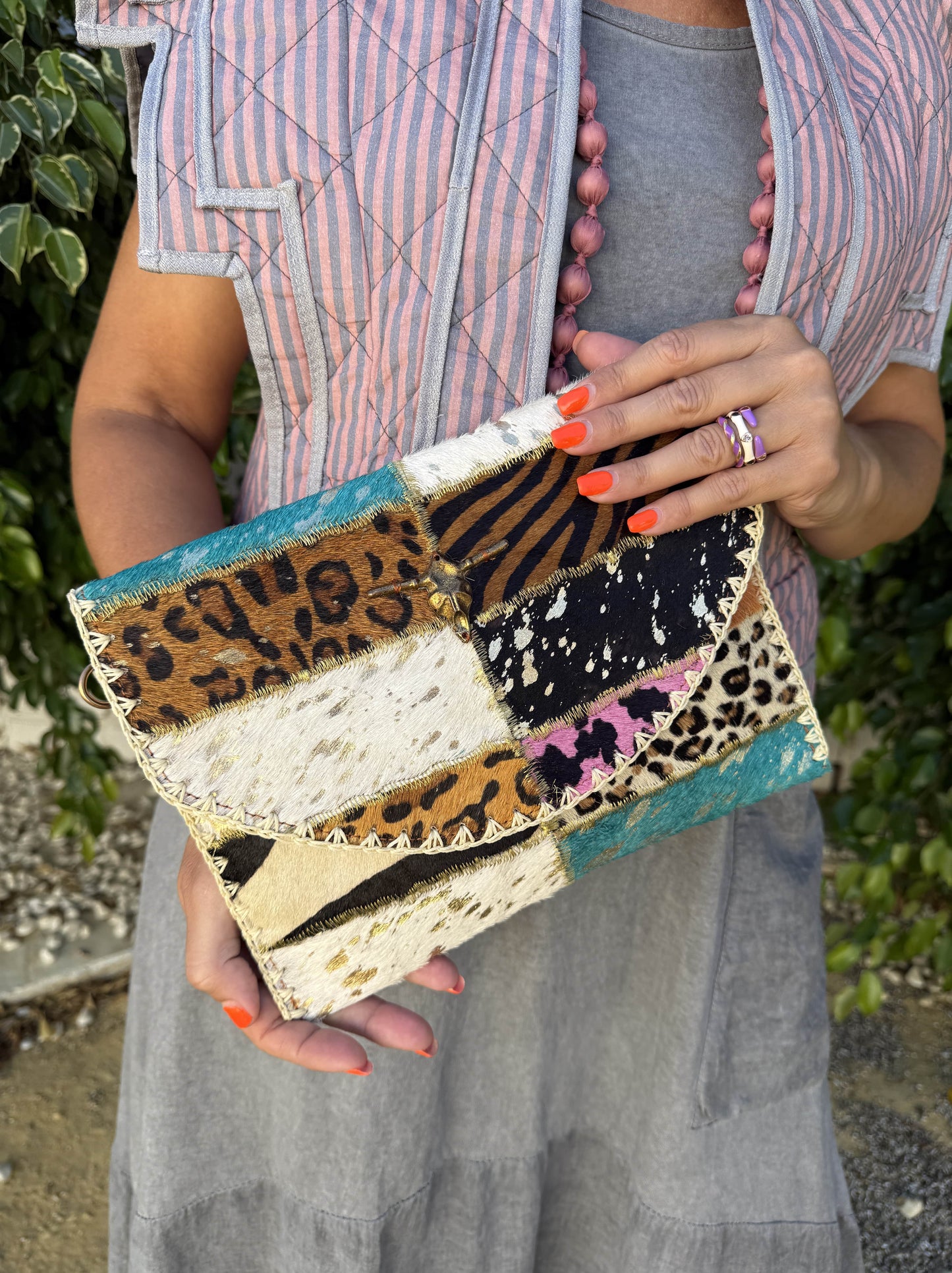 CARTERA PIEL MIX ANIMAL PRINT