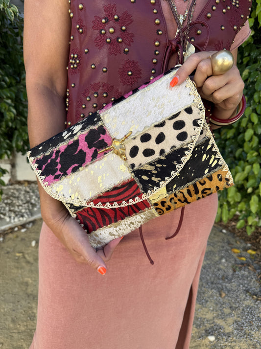 CARTERA PIEL MIX ANIMAL PRINT