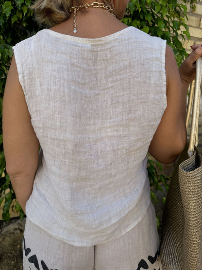 MAYAN LINEN VEST