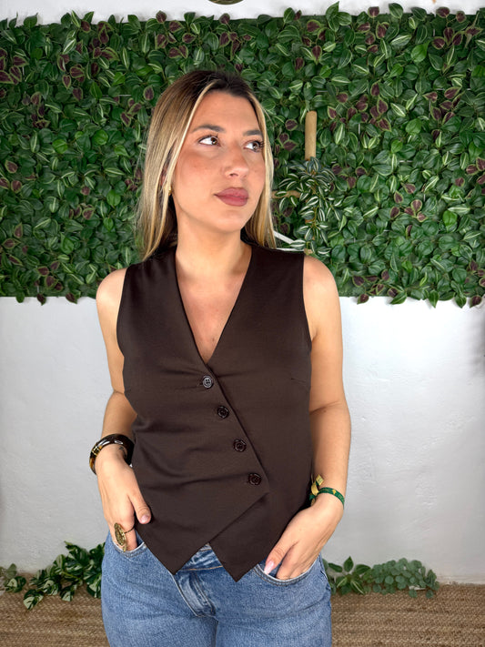 CHALECO BOTONES CRUZADOS