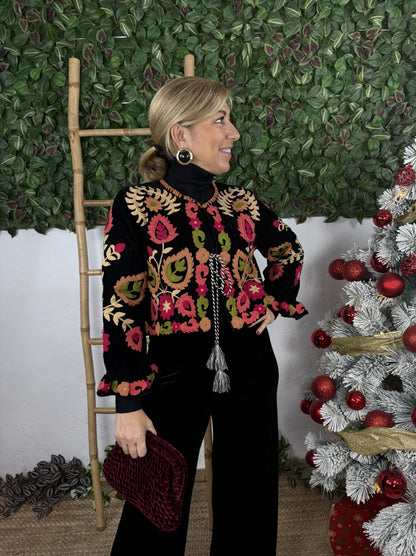 CHAQUETA VELVET BORDADA