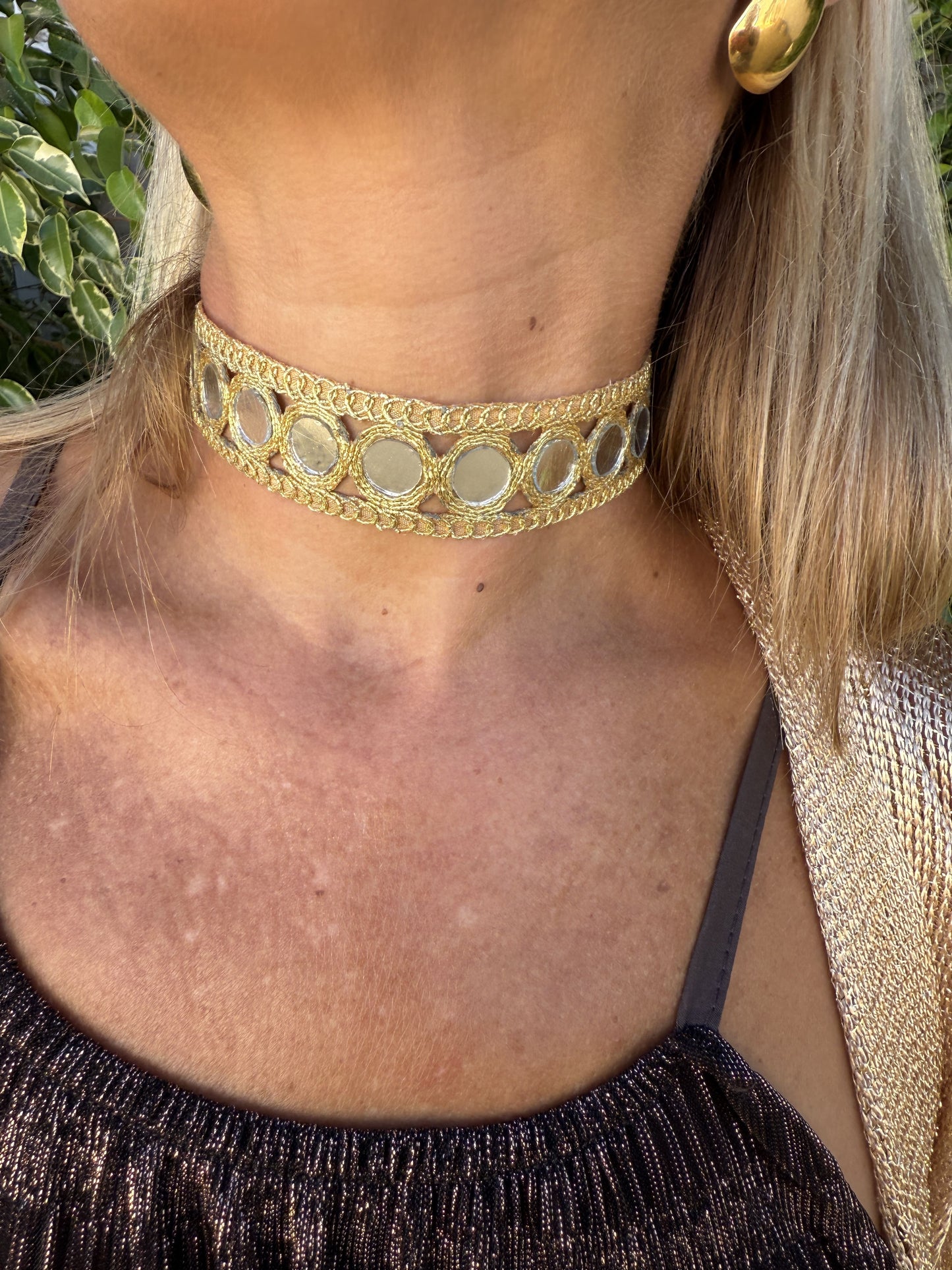 CHOKER ESPEJUELOS FINO