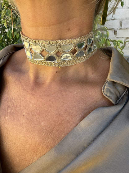 CHOKER ESPEJUELOS FINO