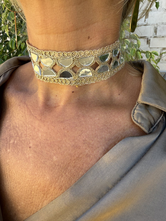 CHOKER ESPEJUELOS FINO