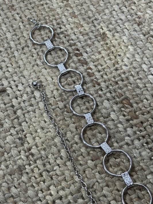 CINTURÓN METALIZADO GEOMÉTRICO