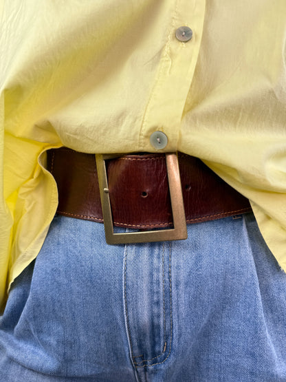 CINTURÓN PIEL HEBILLA