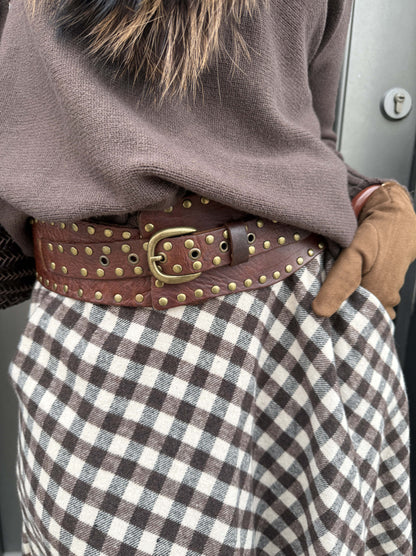 CINTURÓN FAJÍN CUERO