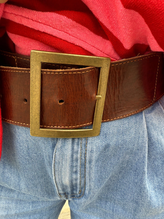 CINTURÓN PIEL HEBILLA