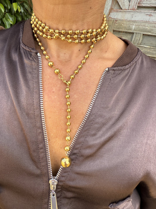 COLLAR BOLAS REGULABLES