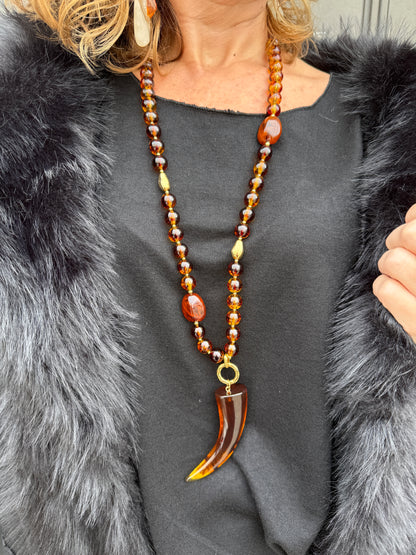 COLLAR CUERNO NACARADO