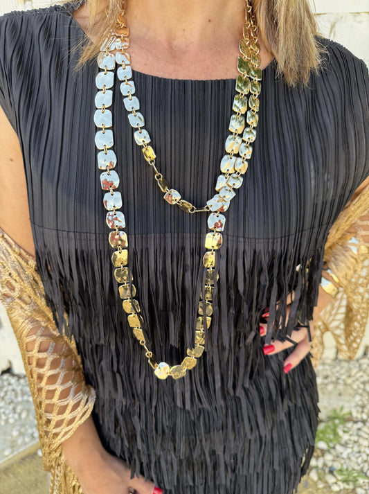 COLLAR DOBLE CHAPAS