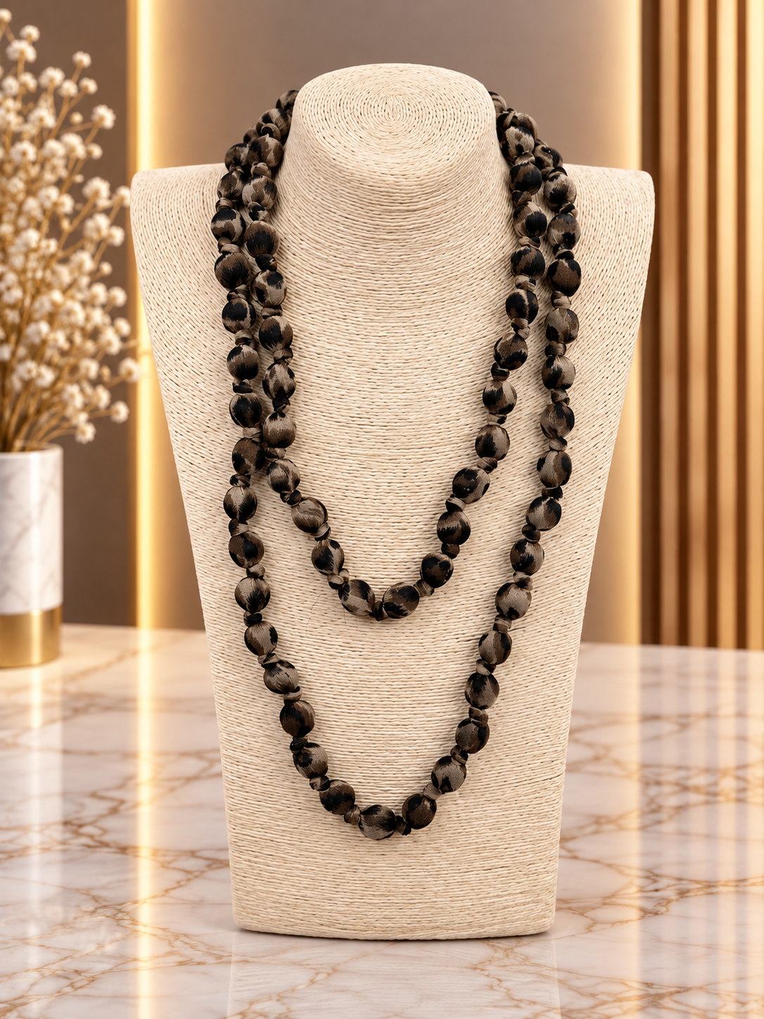 COLLAR LARGO BOLAS THIN ANIMAL