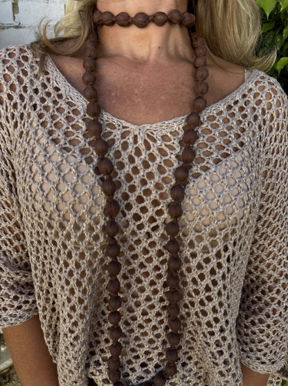 COLLAR LARGO BOLAS THIN