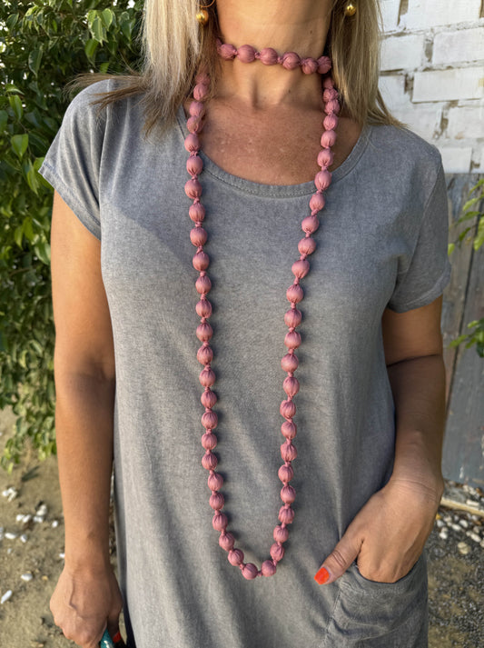 COLLAR LARGO BOLAS THIN