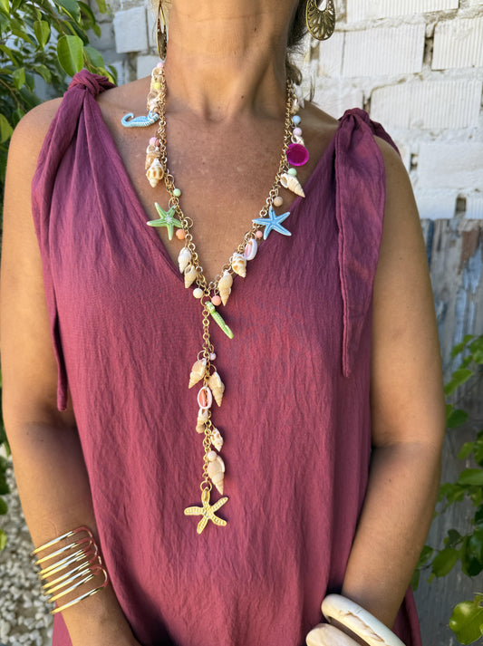 COLLAR LARGO CARACOLAS