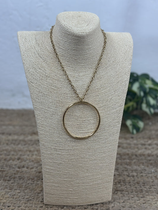 COLLAR LARGO CÍRCULO