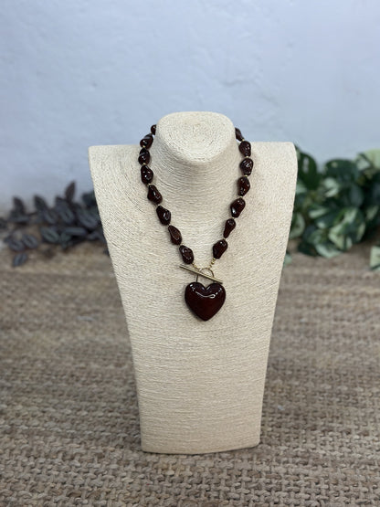 COLLAR PIEDRAS CORAZÓN