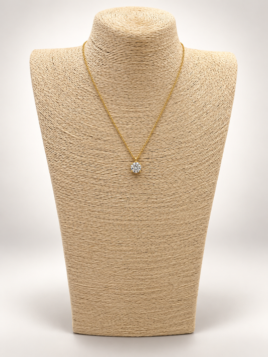 COLLAR SOLITARIO DIAMANTE